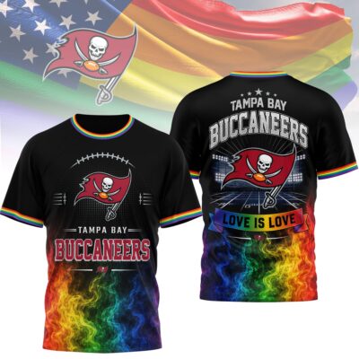 Tampa Bay Buccaneers | Premium NFL Love Is Love 3D Shirt NTH1