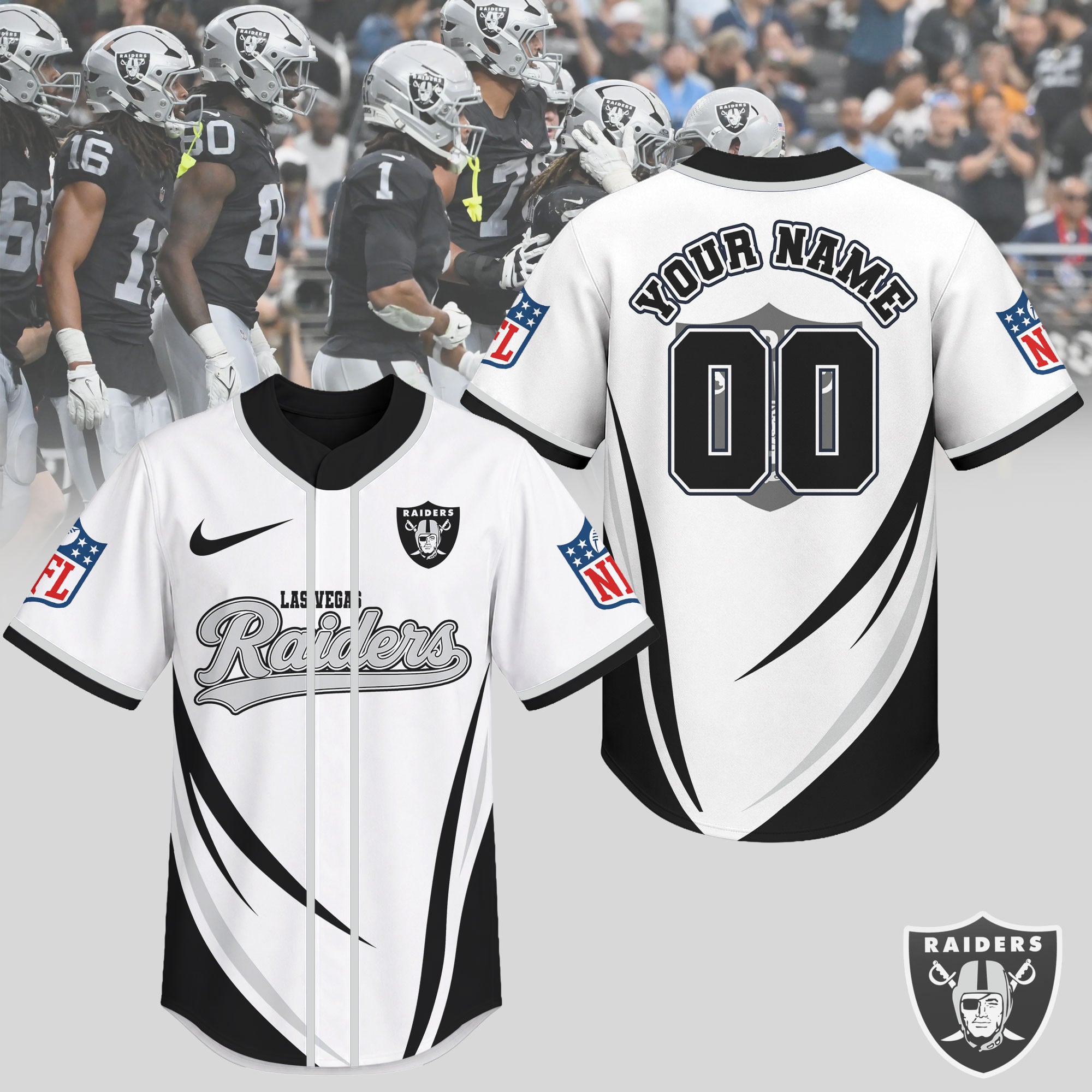 Las Vegas Raiders | Premium NFL Game Day Ready Jersey NTH1