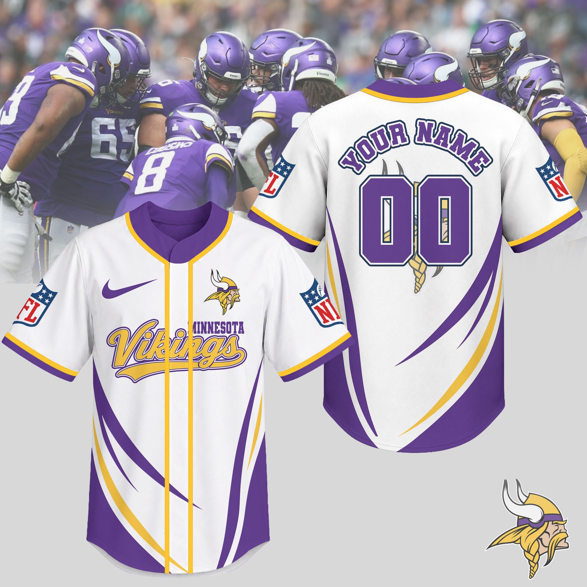 Minnesota Vikings | Premium NFL Game Day Ready Jersey NTH1