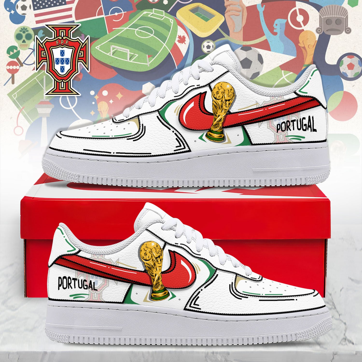 Portugal | Premium WC26 Legacy AF1 Shoes NTH1