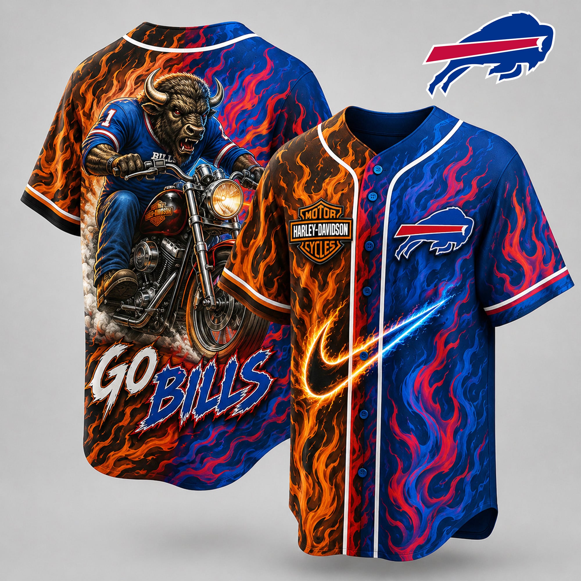 Buffalo Bills | Premium NFL Harley Davidson Pride Jersey
