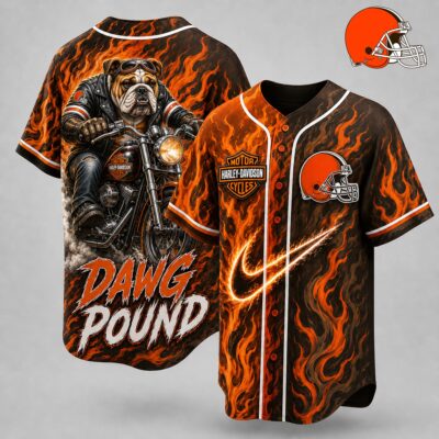 Cleveland Browns | Premium NFL Harley Davidson Pride Jersey