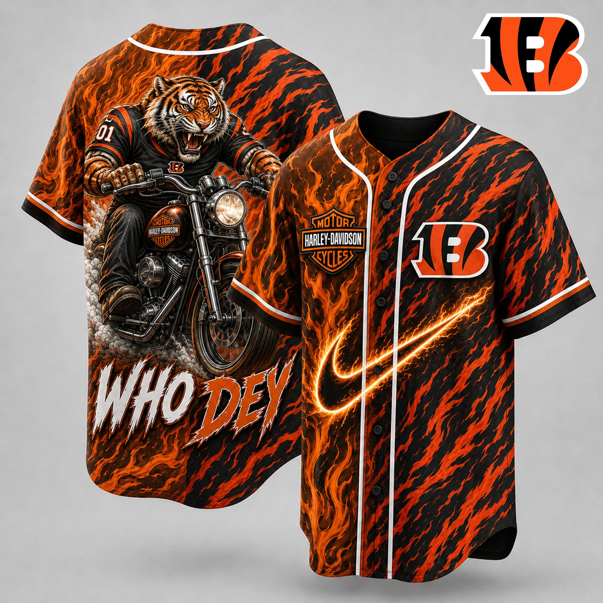 Cincinnati Bengals | Premium NFL Harley Davidson Pride Jersey