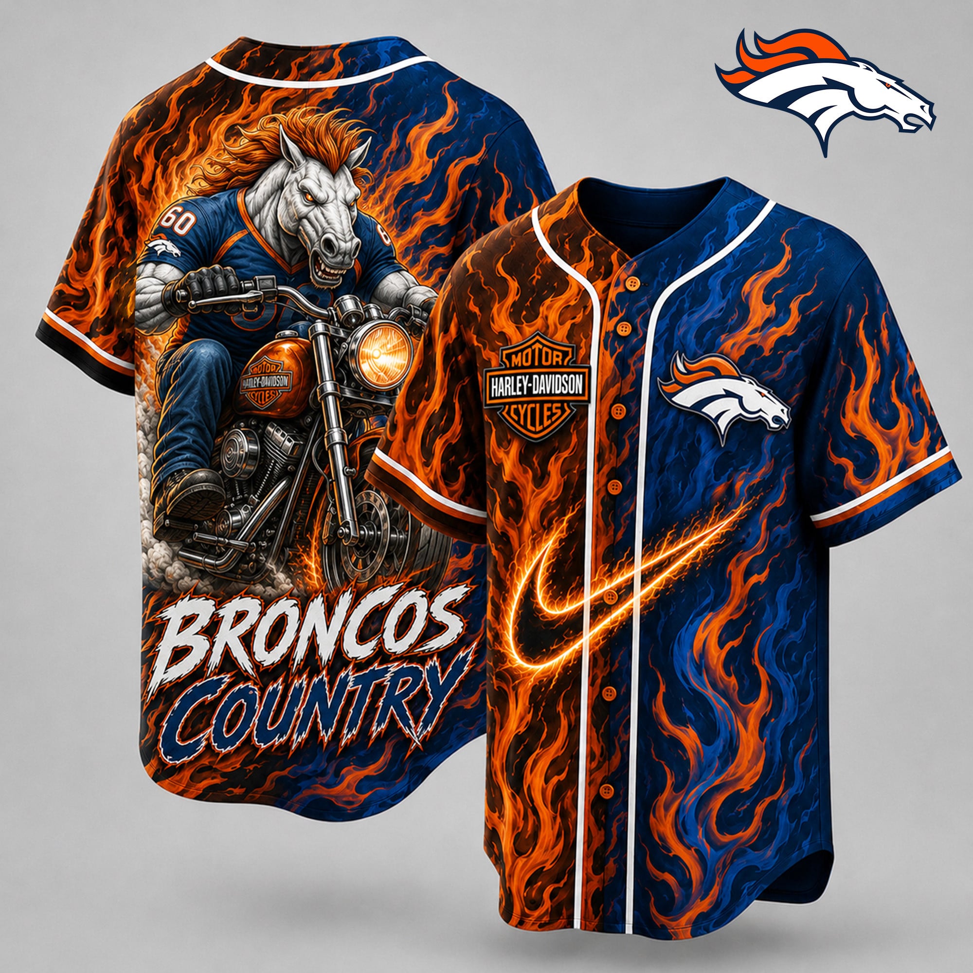 Denver Broncos | Premium NFL Harley Davidson Pride Jersey