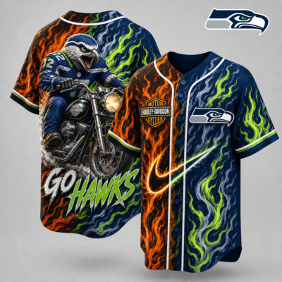 Seattle Seahawks | Premium NFL Harley Davidson Pride Jersey