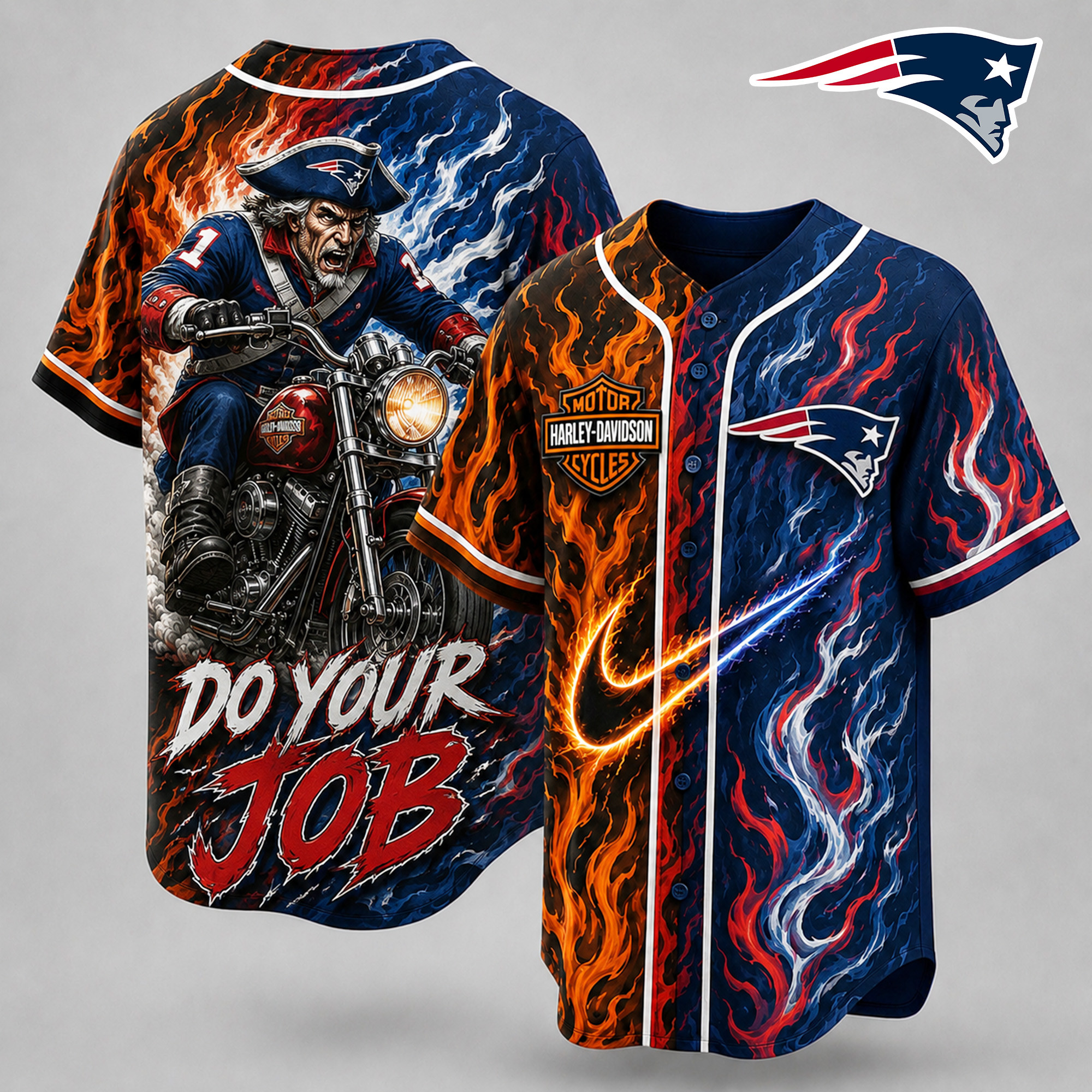 New England Patriots | Premium NFL Harley Davidson Pride Jersey