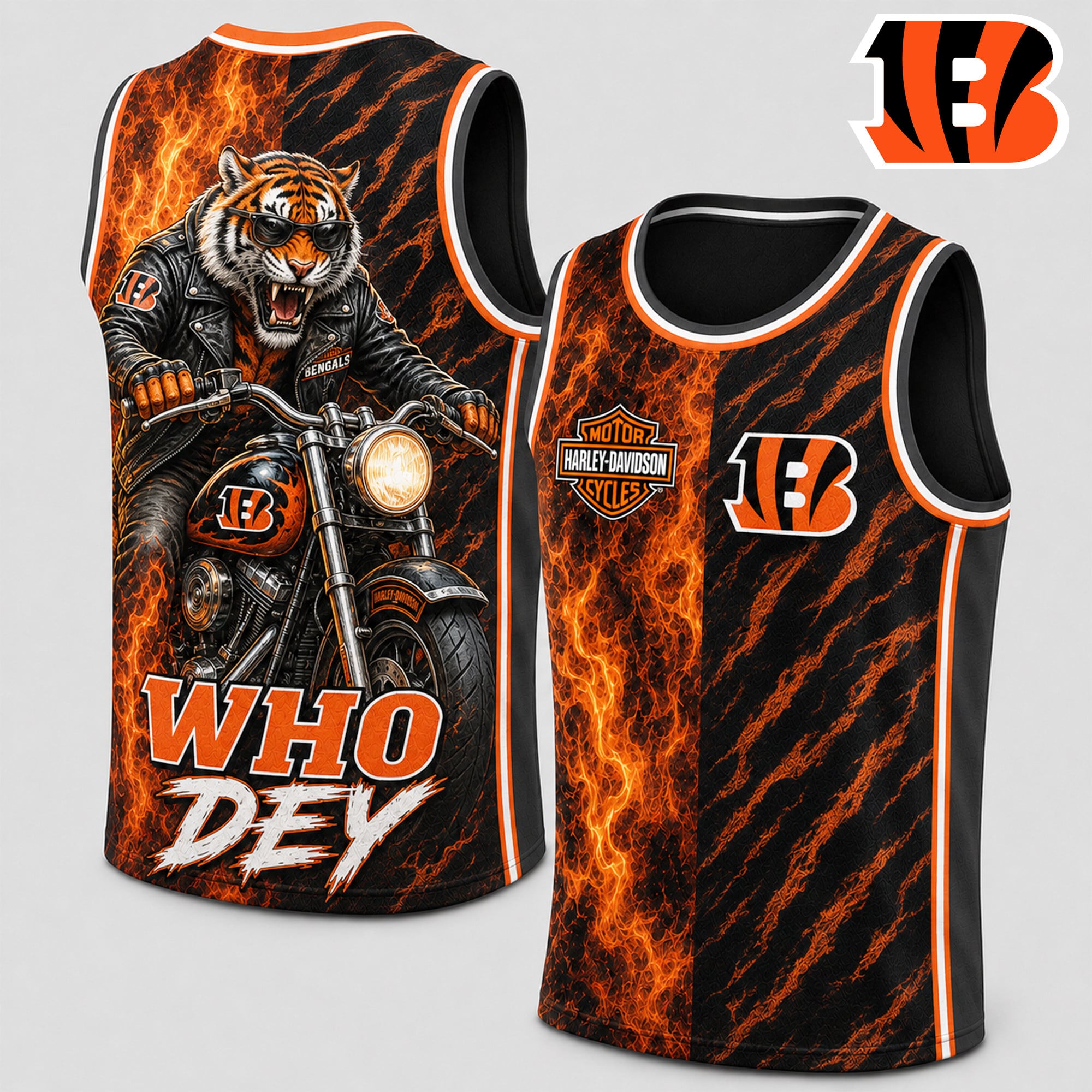 Cincinnati Bengals | Premium NFL Harley Davidson Pride Tank Top Shirt