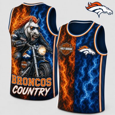 Denver Broncos | Premium NFL Harley Davidson Pride Tank Top Shirt