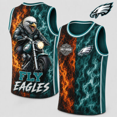 Philadelphia Eagles | Premium NFL Harley Davidson Pride Tank Top Shirt