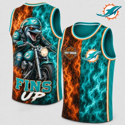 Miami Dolphins | Premium NFL Harley Davidson Pride Tank Top Shirt