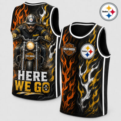 Pittsburgh Steelers | Premium NFL Harley Davidson Pride Tank Top Shirt - XL