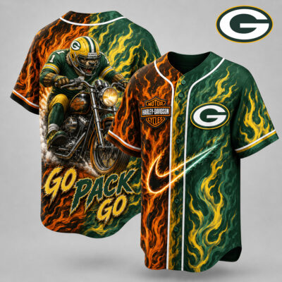 Green Bay Packers | Premium NFL Harley Davidson Pride Jersey - 4XL