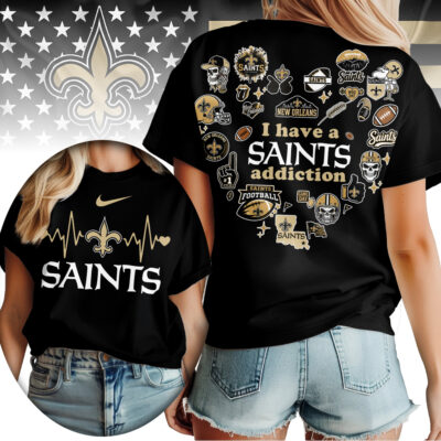 New Orleans Saints | Premium NFL Heartbeat Fan Spirit 3D Shirt