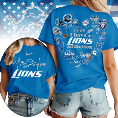 Detroit Lions | Premium NFL Heartbeat Fan Spirit 3D Shirt