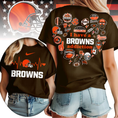 Cleveland Browns | Premium NFL Heartbeat Fan Spirit 3D Shirt