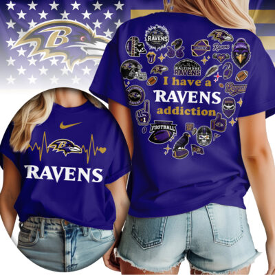 Baltimore Ravens | Premium NFL Heartbeat Fan Spirit 3D Shirt