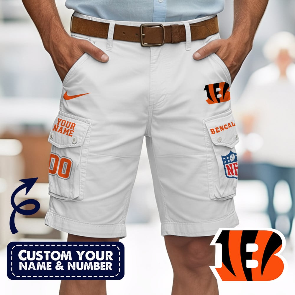 Cincinnati Bengals | Premium NFL Custom Short With Square Pocket