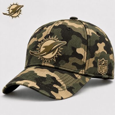 Miami Dolphins | Premium NFL Army Camo Game Day Cap