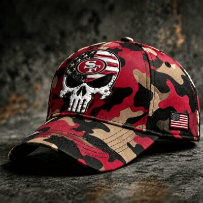 San Francisco 49ers | Premium NFL Skull Camo Classic Cap