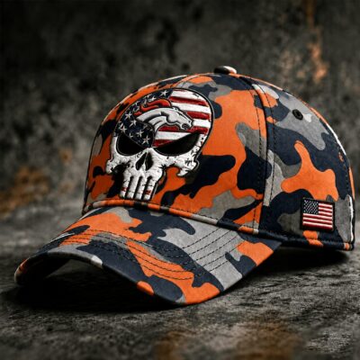 Denver Broncos | Premium NFL Skull Camo Classic Cap