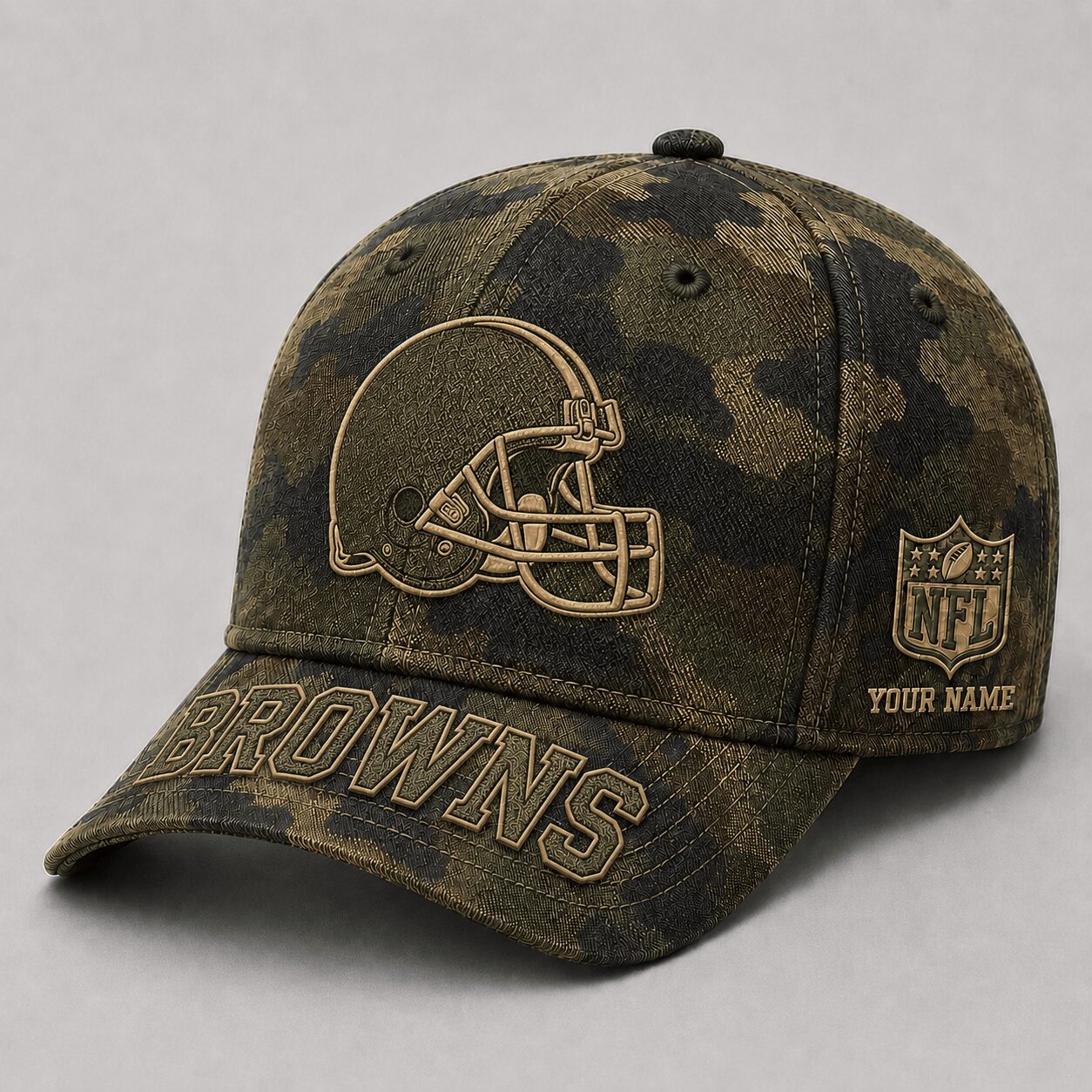 Cleveland Browns | Premium NFL Military Camo Classic Cap