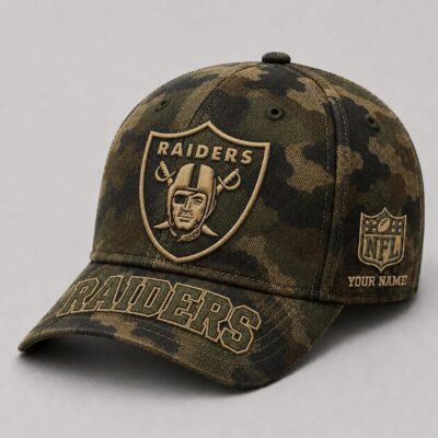 Las Vegas Raiders | Premium NFL Military Camo Classic Cap