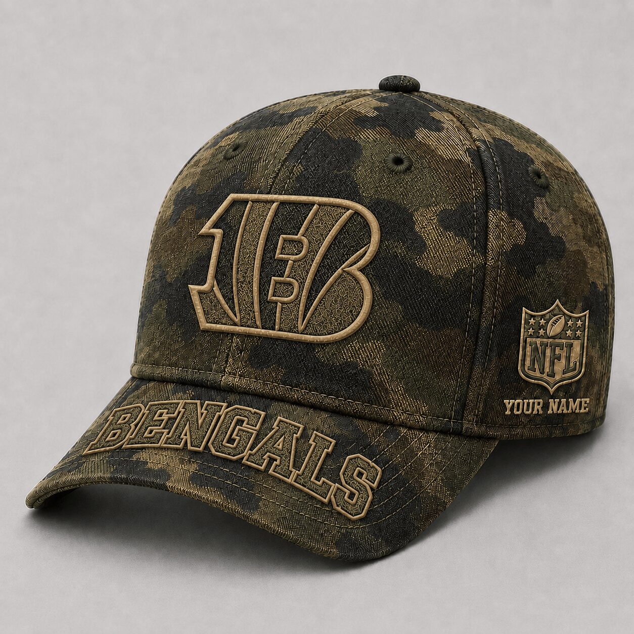 Cincinnati Bengals | Premium NFL Military Camo Classic Cap