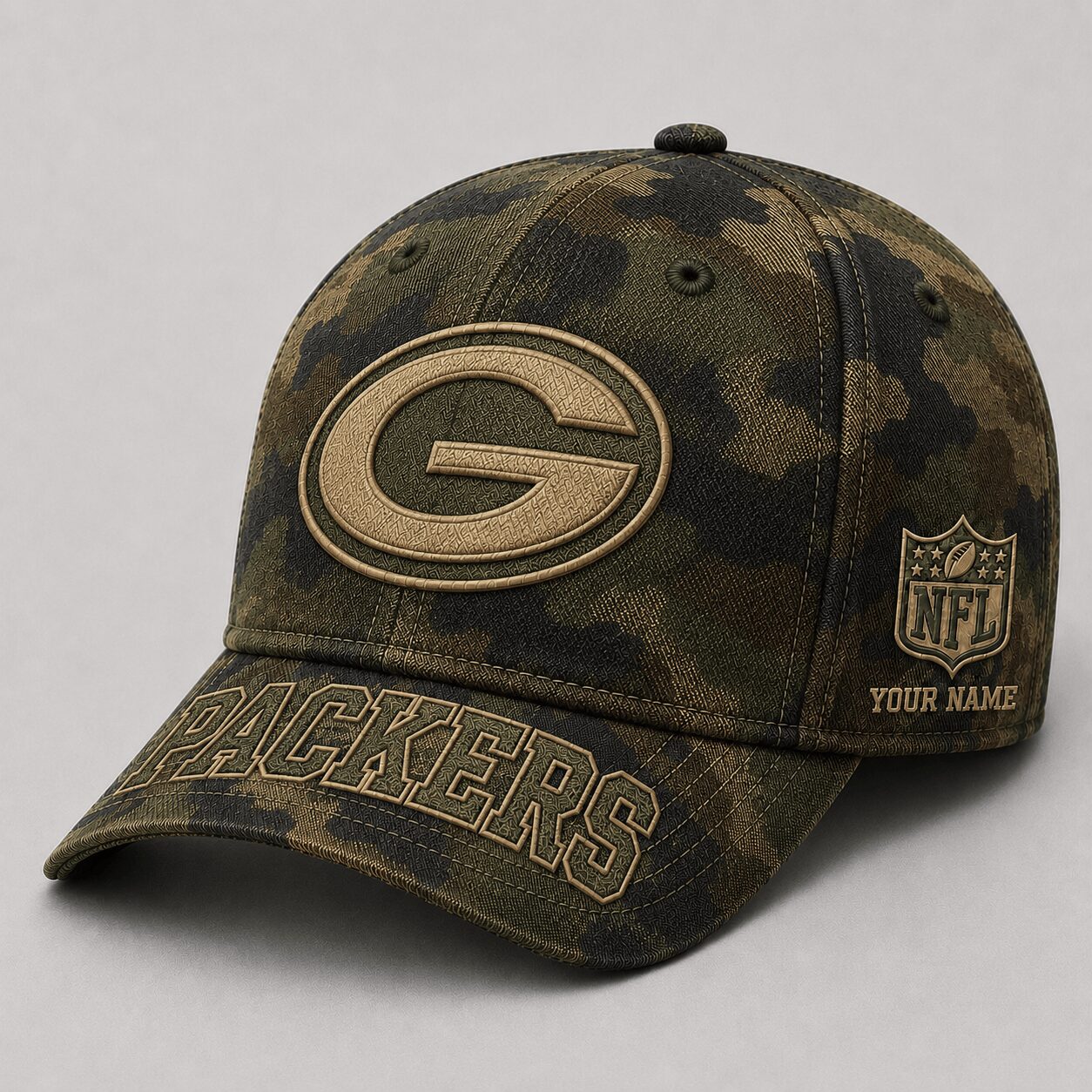 Green Bay Packers | Premium NFL Military Camo Classic Cap