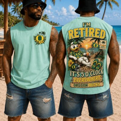 Oregon Ducks | Premium NCAA Retired In Paradise Tank Top Shirt