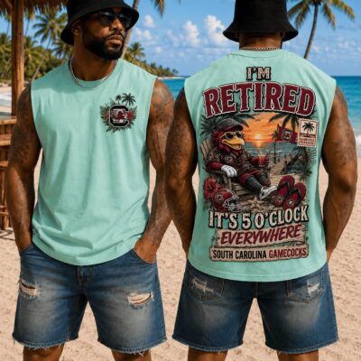 South Carolina Gamecocks | Premium NCAA Retired In Paradise Tank Top Shirt