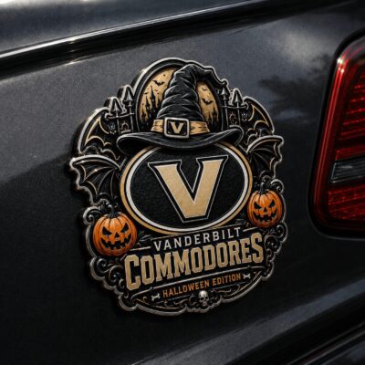Vanderbilt Commodores | Premium NCAA Halloween Edition Car Namge Badge