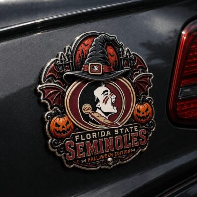 Florida State Seminoles | Premium NCAA Halloween Edition Car Namge Badge