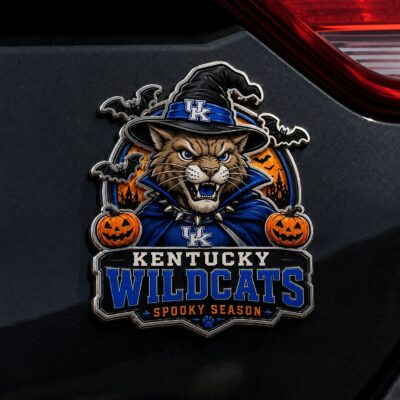 Kentucky Wildcats | Premium NCAA Halloween Edition Car Namge Badge