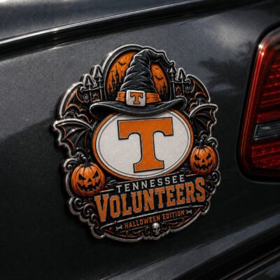 Tennessee Volunteers | Premium NCAA Halloween Edition Car Namge Badge