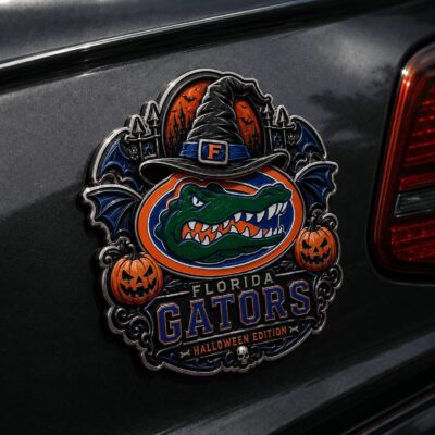 Florida Gators | Premium NCAA Halloween Edition Car Namge Badge