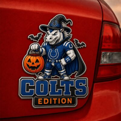 Indianapolis Colts | Premium NFL Halloween Edition Car Namge Badge