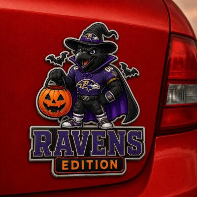 Baltimore Ravens | Premium NFL Halloween Edition Car Namge Badge