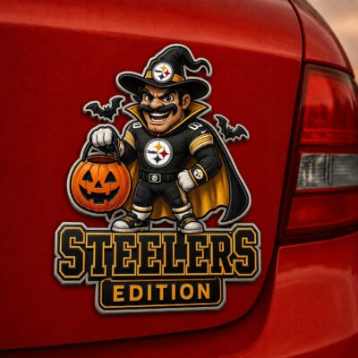 Pittsburgh Steelers | Premium NFL Halloween Edition Car Namge Badge