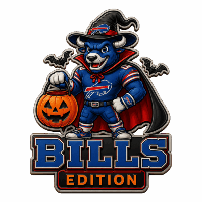 Buffalo Bills | Premium NFL Halloween Edition Car Namge Badge