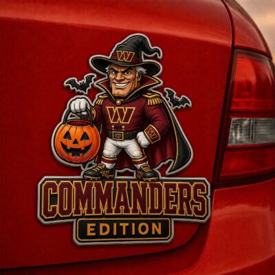 Washington Commanders | Premium NFL Halloween Edition Car Namge Badge