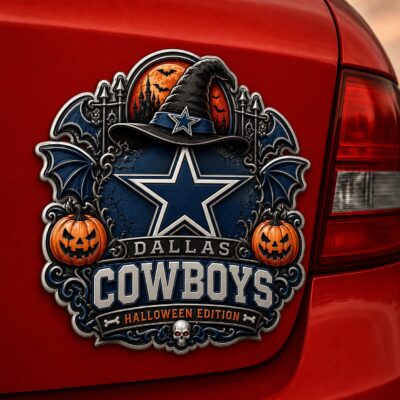 Dallas Cowboys | Premium NFL Halloween Edition Car Namge Badge
