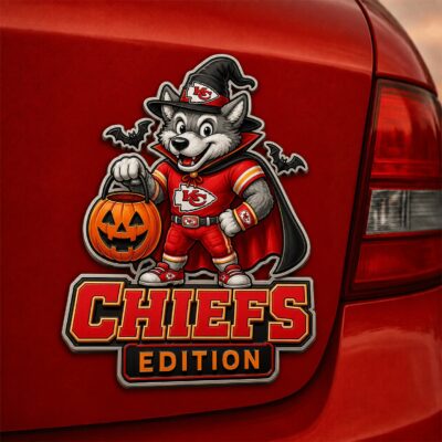 Kansas City Chiefs | Premium NFL Halloween Edition Car Namge Badge