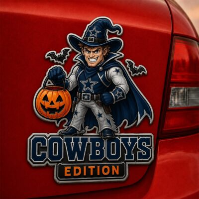 Dallas Cowboys | Premium NFL Halloween Edition Car Namge Badge