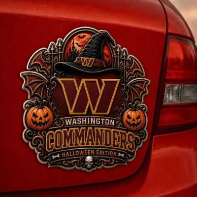 Washington Commanders | Premium NFL Halloween Edition Car Namge Badge