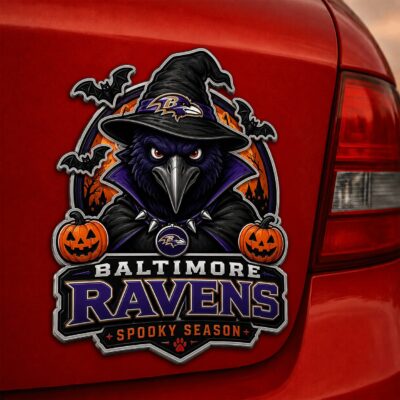 Baltimore Ravens | Premium NFL Halloween Edition Car Namge Badge