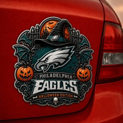 Philadelphia Eagles | Premium NFL Halloween Edition Car Namge Badge