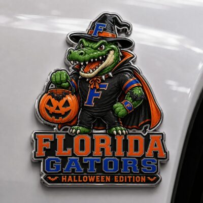 Florida Gators | Premium NCAA Halloween Edition Car Namge Badge