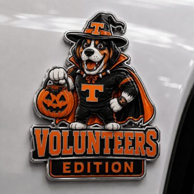 Tennessee Volunteers | Premium NCAA Halloween Edition Car Namge Badge
