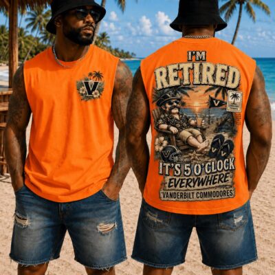 Vanderbilt Commodores | Premium NCAA Retired In Paradise Tank Top Shirt