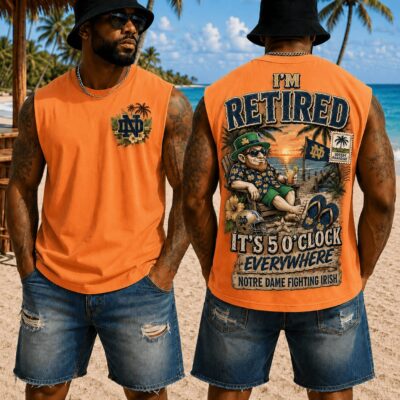 Notre Dame Fighting Irish | Premium NCAA Retired In Paradise Tank Top Shirt